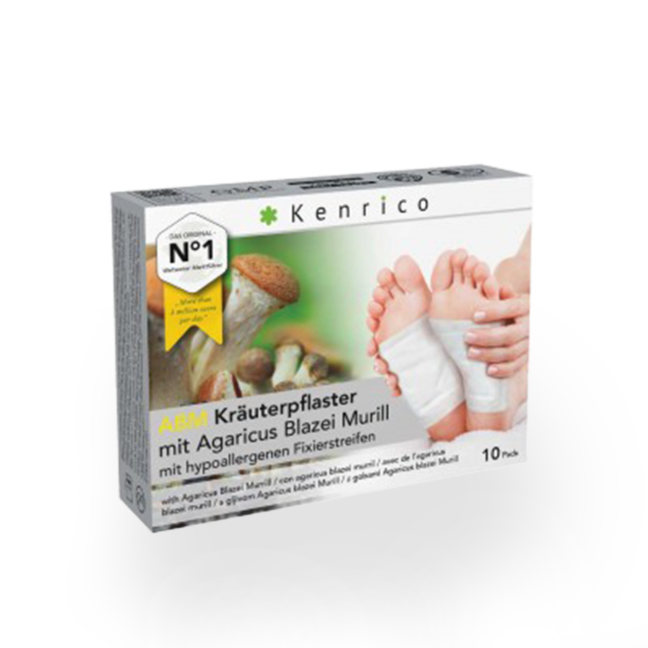 Bambus-BIO Kräuter Vitalpflaster mit Agaricus Blazei Murrill 10 Stk.