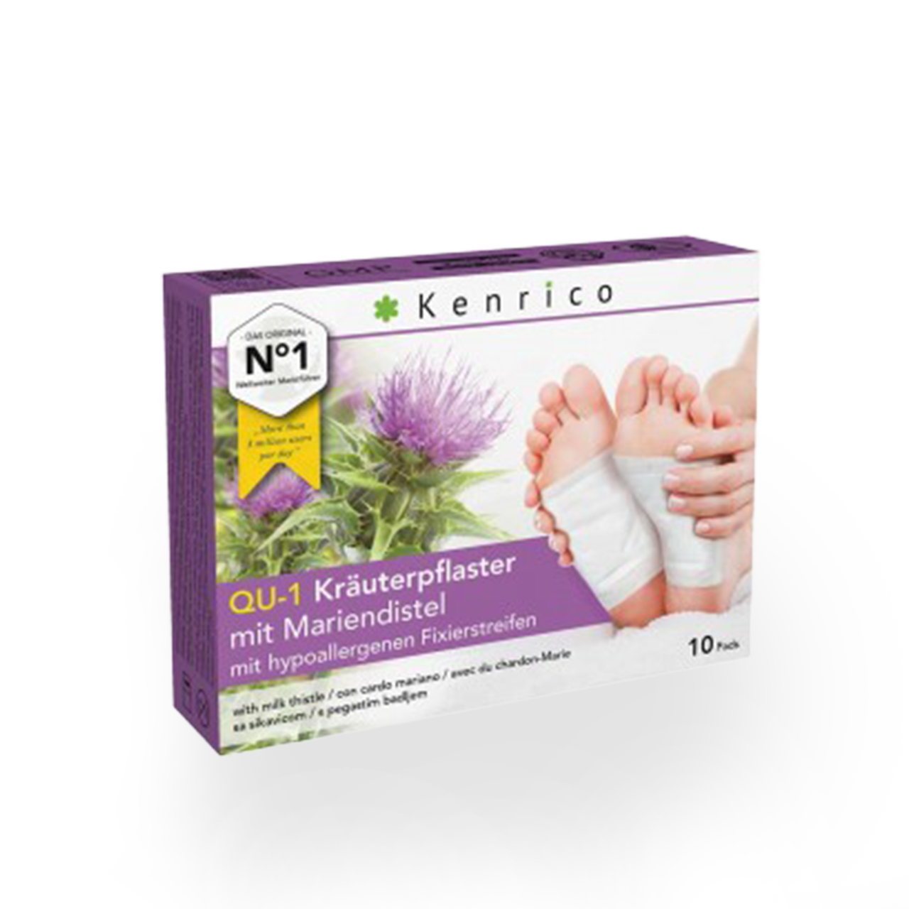 Bambus-BIO Kräuter Vitalpflaster mit Mariendistel 10 Stk.