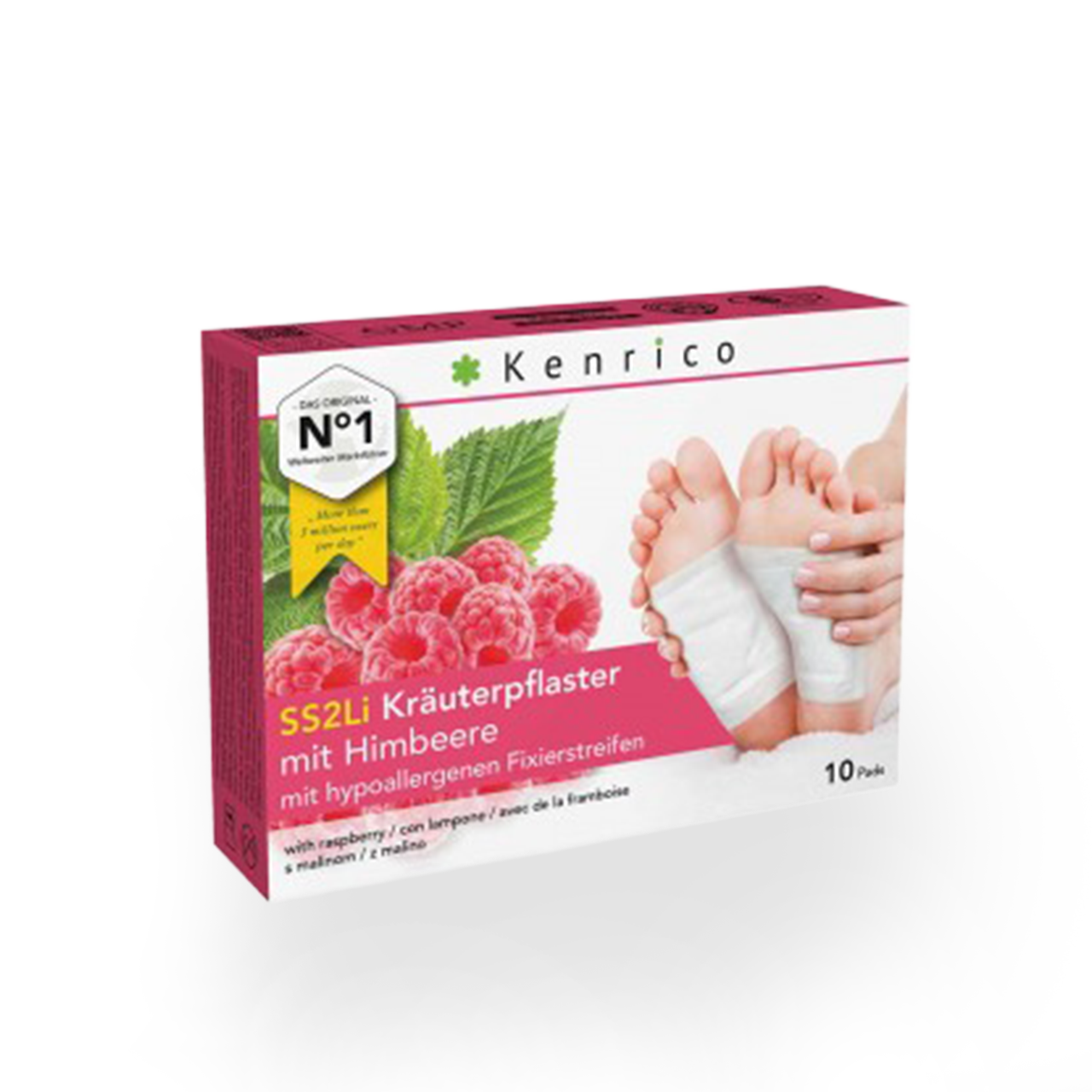 Bambus-BIO Kräuter Vitalpflaster mit Himbeere 10 Stk.