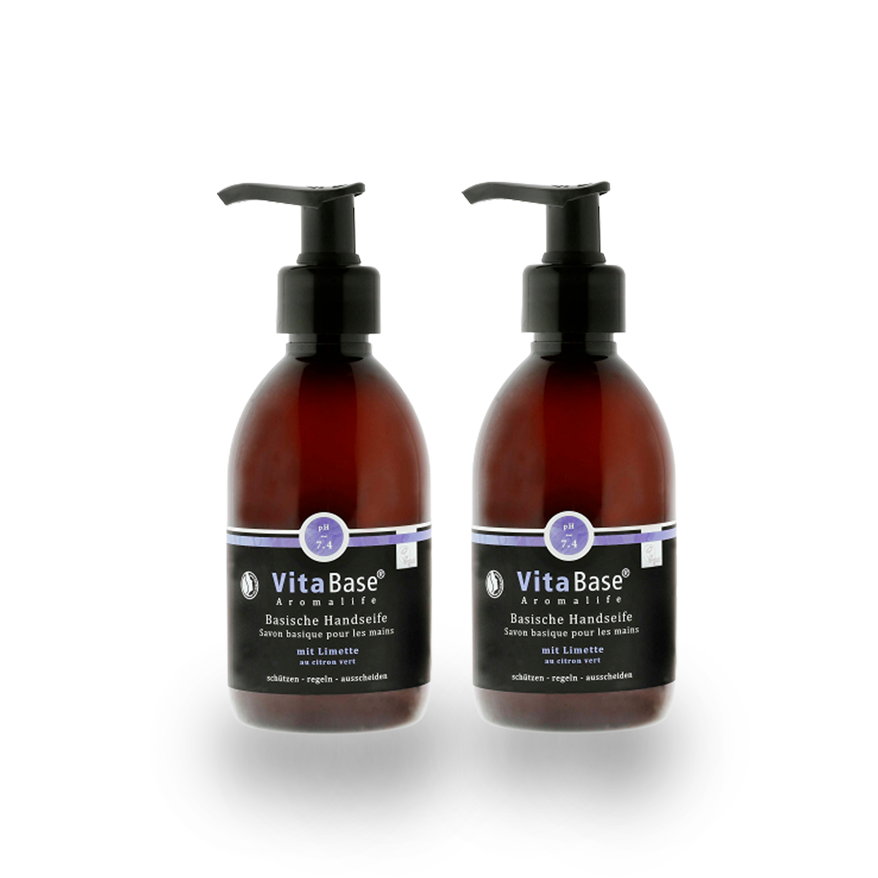 DUO VitaBase Basische Handseife extra mild mit Limette 2 x 250 ml mit 10% Rabatt!