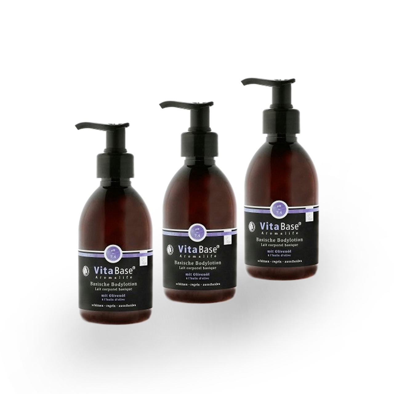 TRIO VitaBase Basische Bodylotion mit Olivenöl 3x250ml mit 15% Rabatt!