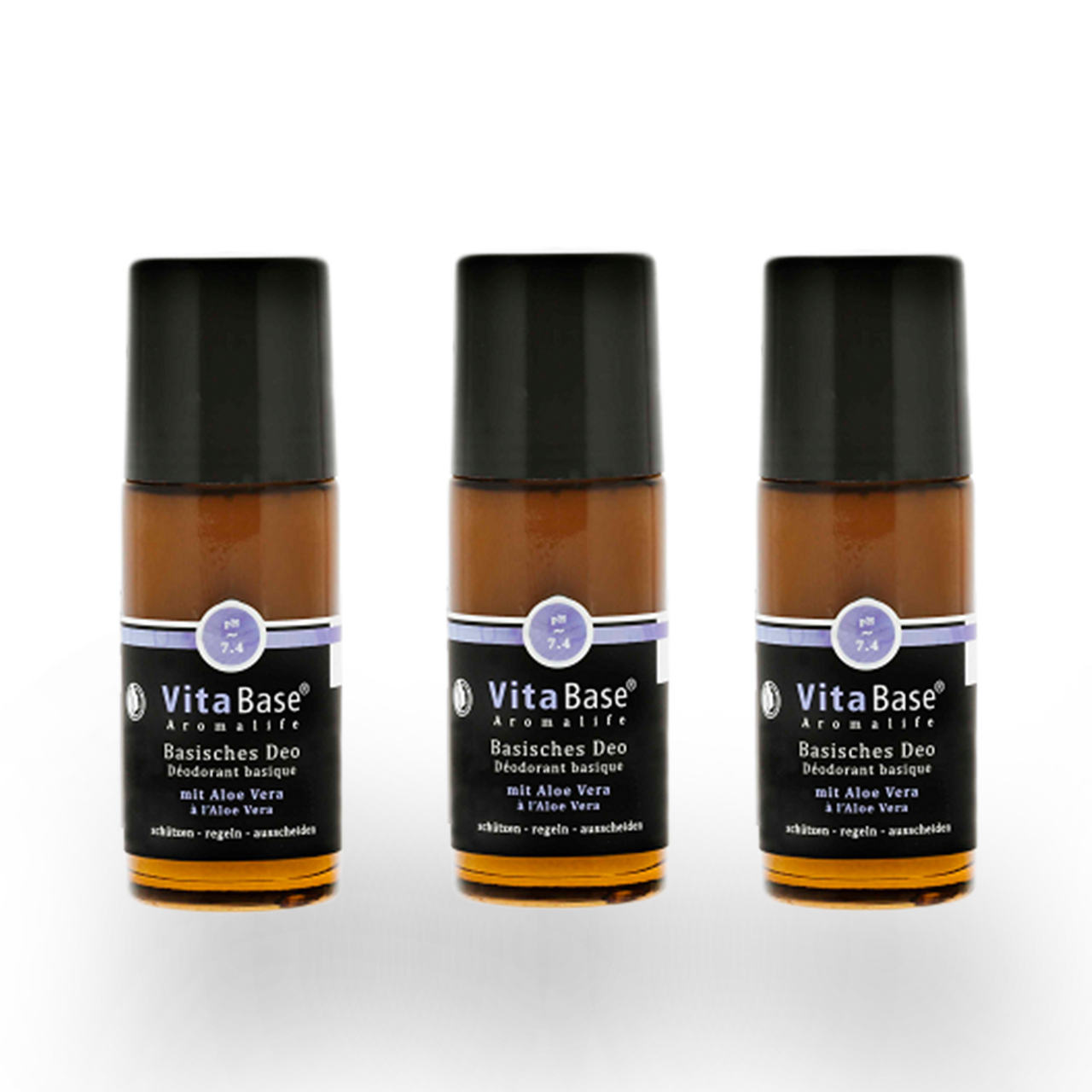 TRIO VitaBase Basisches Deo mit Aloe vera 3x50ml mit 15% Rabatt!