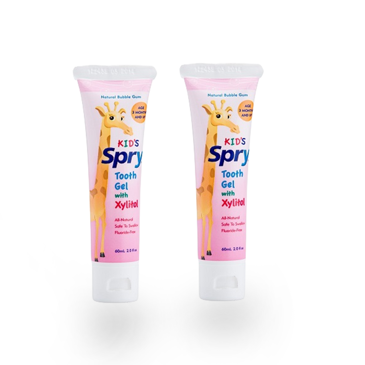 DUO SPRY Kinder Zahngel Bubble Gum mit Xylit gesüsst, OHNE Fluorid