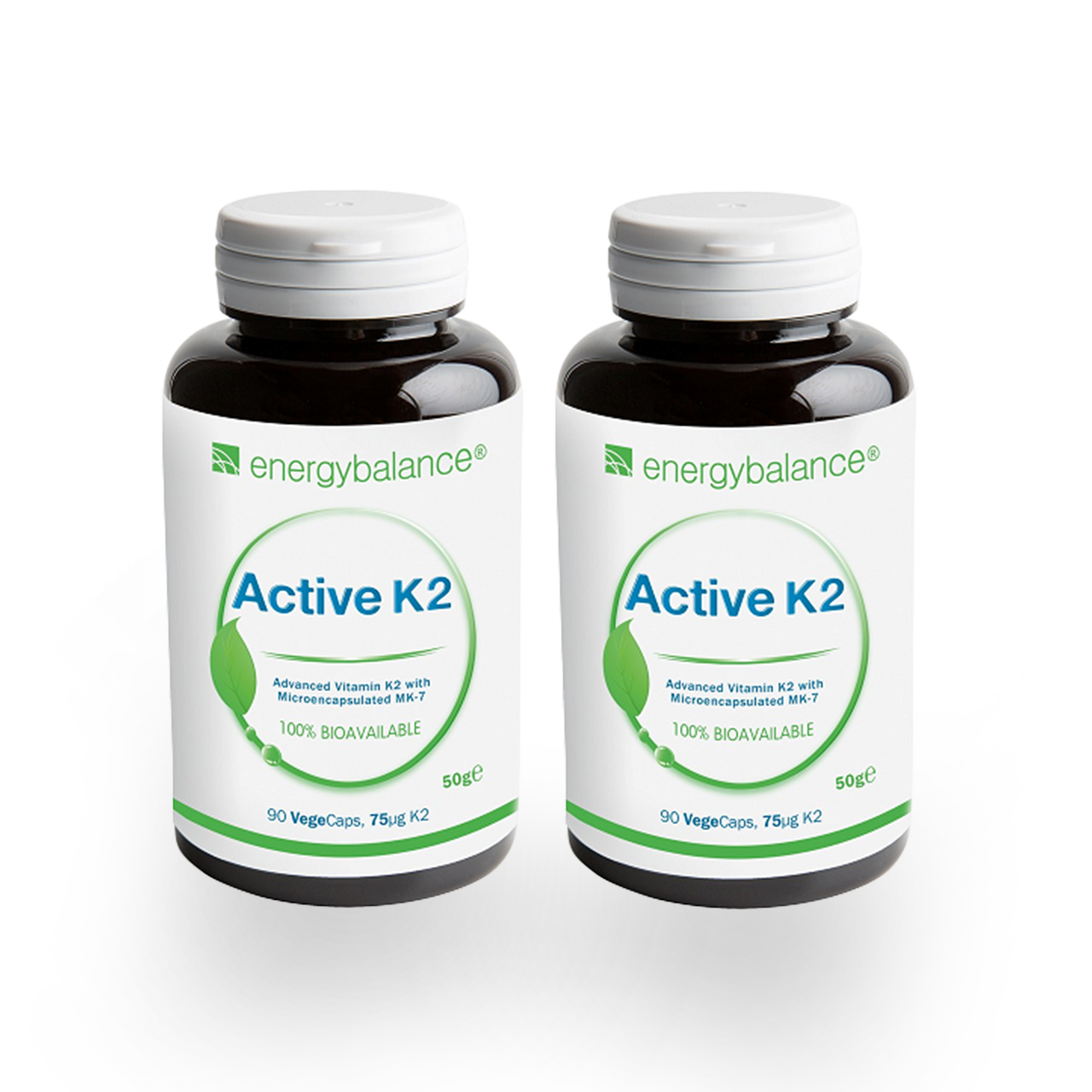 DUO Active K2 mikroverkapselte Vitamine 75 mcg, 90 VegeCaps mit Preisvorteil!!