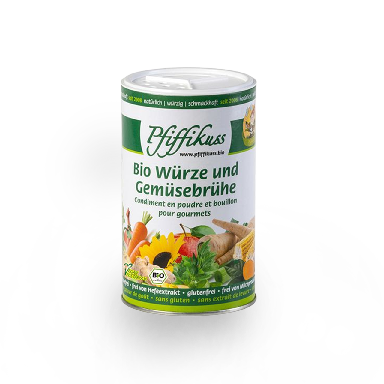 Pfiffikuss BIO Würze und Gemüsebrühe 250 g Streudose