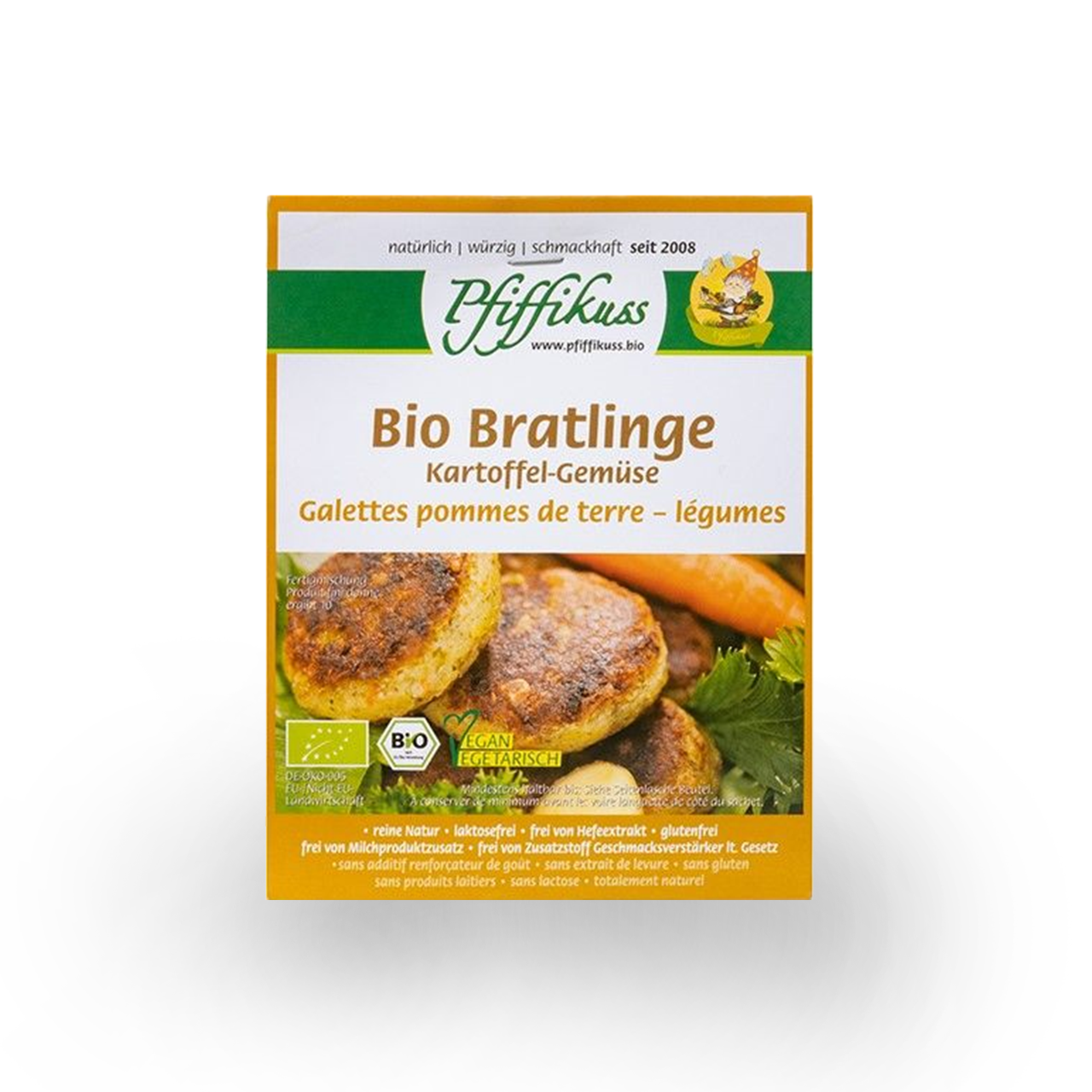 PFIFFIKUSS BIO Kartoffel-Gemüse Mix, für ca. 8 Bratlinge