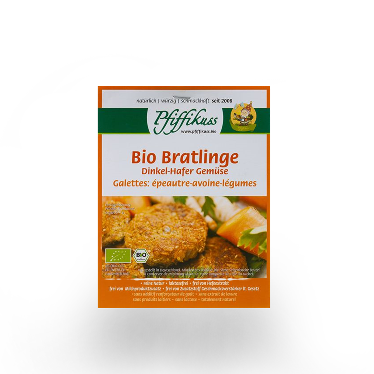 Pfiffikuss BIO Dinkel - Hafer Gemüse Mix für ca. 10 Bratlinge