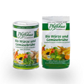 KOMBI Pfiffikuss BIO Würze und Gemüsebrühe,  Streudose 250g + der günstige Nachfüller 450 g