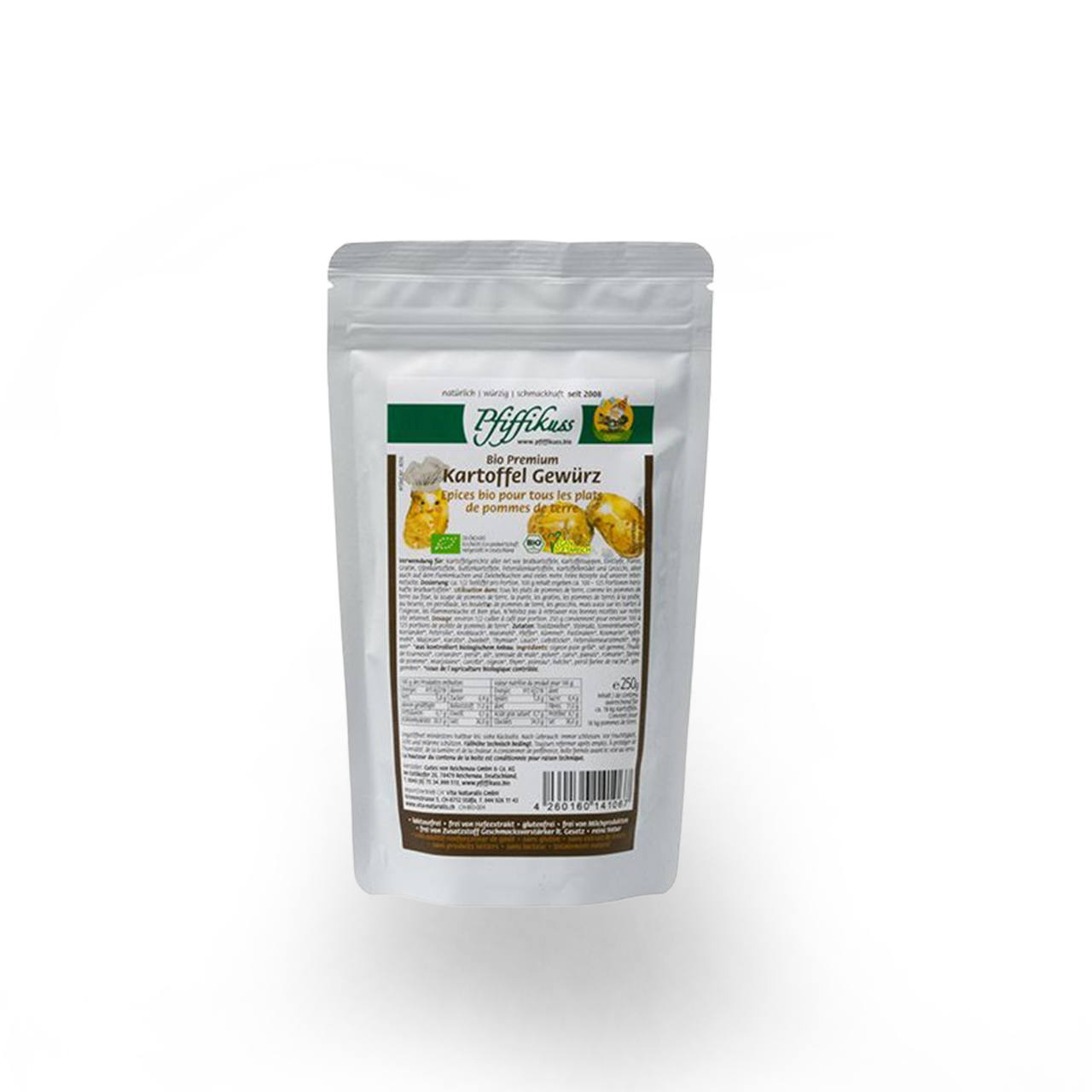Pfiffikuss BIO Kartoffel Gewürzmischung 250g, Nachfüller