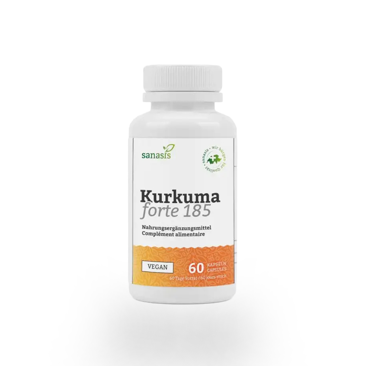 Kurkuma forte 185, 60 VegeCaps für 2 Monate