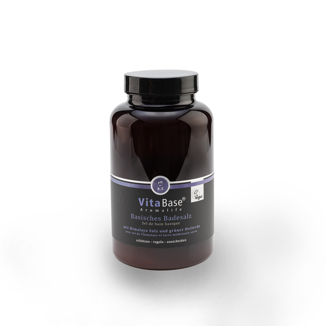 VitaBase Basisches Badesalz mit grüner Heilerde 500g Dose