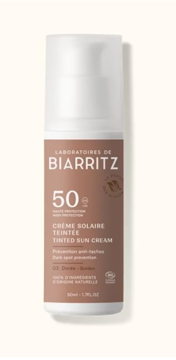 Laboratoires de Biarritz Getönte Gesichts-Sonnencreme Beige LSF 50 – 50 ml